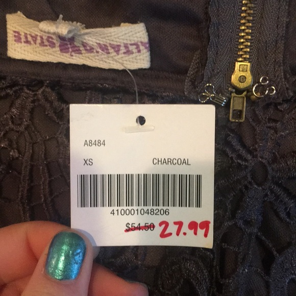 Altar’d State charcoal lace skirt - Picture 7 of 7